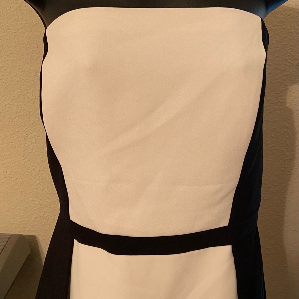 Black and white Semiformal dress.